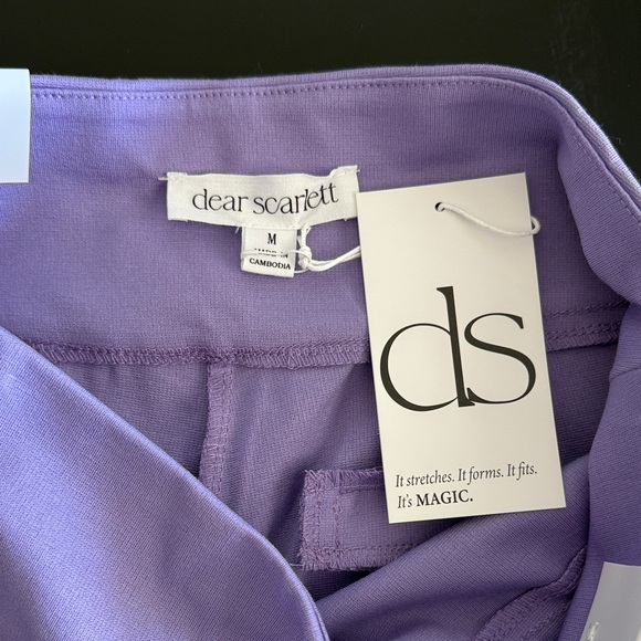 Purple It’s Magic Straight Slim Pants Size M NWT - Picture 3 of 9